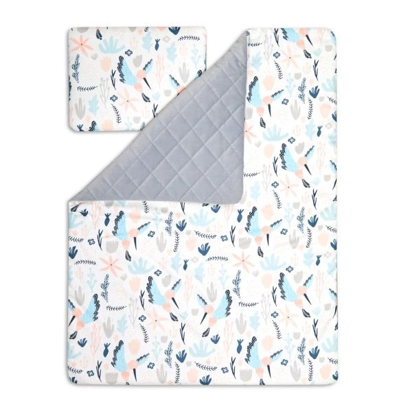 Junior Blanket Set L - Colibri Flowers 1 Junior Blanket Set L - Colibri Flowers