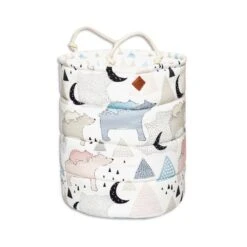 Basket For Toys - Bear Family