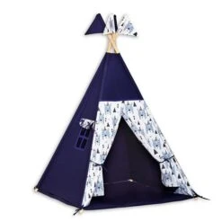 Teepee Tent + Floor Mat - Bear Face