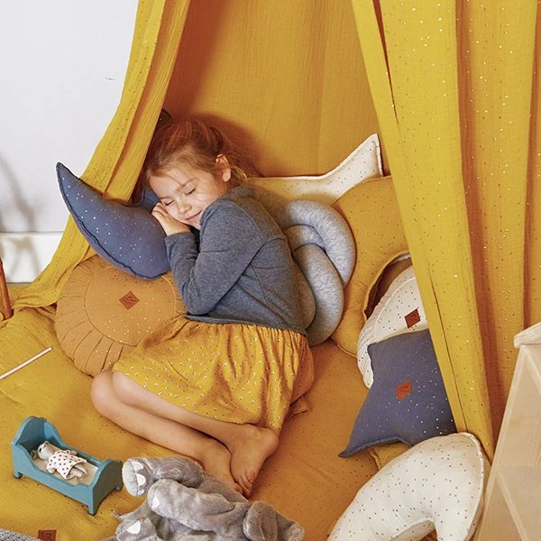 Round Pillow - Mustard 2 Round Pillow - Mustard – Image 2