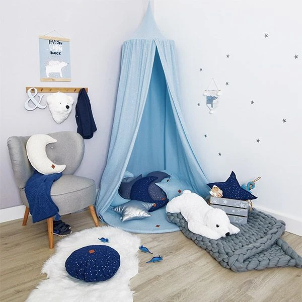 Bed Canopy - Blue 2 Bed Canopy - Blue – Image 2