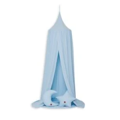 Bed Canopy + Floor Mat + Pillows - Blue