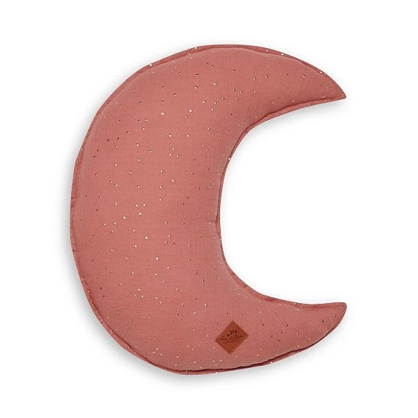 Moon Pillow - Coral 1 Moon Pillow - Coral