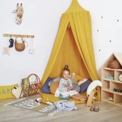 Bed Canopy - Mustard -Fun with Mum Soldes 2018 12 04 funwithmum34845