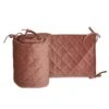 Baby Bed Bumper 60x120 - Velvet - Brown Mocca