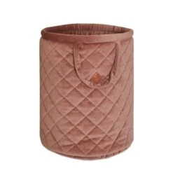Basket For Toys - Velvet - Brown Mocca