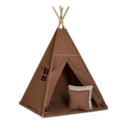 Teepee Tent + Floor Mat + Pillows - Carmel