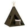 Teepee Tent + Floor Mat + Pillows - Khaki