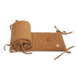 Baby Bed Bumper 70x140 - Muslin - Carmel