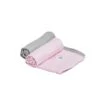 Bamboo Swaddle 2 Pack - Grey/Pink