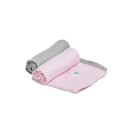 Bamboo Swaddle 2 Pack - Grey/Pink