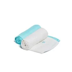 Bamboo Swaddle 2 Pack - Mint/Ecru