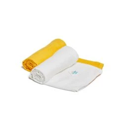 Bamboo Swaddle 2 Pack - Yellow/Ecru