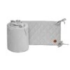 Baby Bed Bumper 70x140 - Velvet - Grey