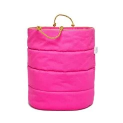 Basket For Toys Large - Gold Fuchsia