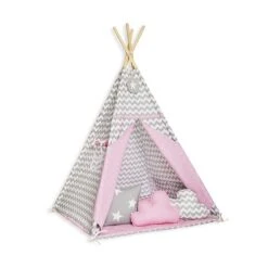 Teepee Tent + Floor Mat + Pillows - Sweet Moment