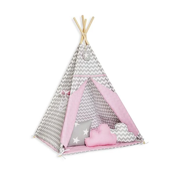 Teepee Tent + Floor Mat + Pillows - Sweet Moment 1 Teepee Tent + Floor Mat + Pillows - Sweet Moment