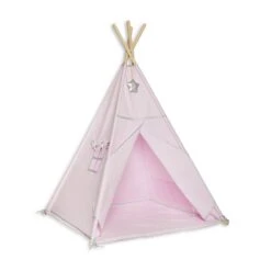 Teepee Tent + Floor Mat Silver Pink