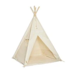 Teepee Tent + Floor Mat - Natural Mint