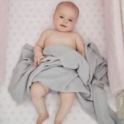Knitted Blanket - Grey -Fun with Mum Soldes baby blanket 16