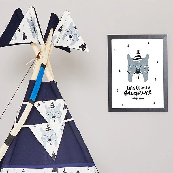 Teepee Tent - Bear Face 7 Teepee Tent - Bear Face – Image 7