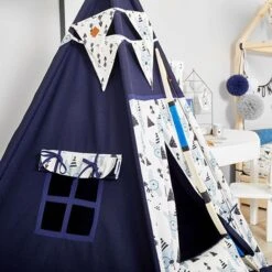 Teepee Tent + Floor Mat + Pillows - Bear Face 12 Teepee Tent + Floor Mat + Pillows - Bear Face -Fun with Mum Soldes bear face teepee 1 1 1