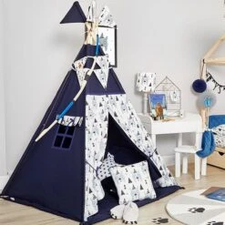 Teepee Tent + Floor Mat - Bear Face -Fun with Mum Soldes bear face teepee 2 1
