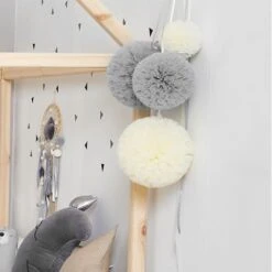 Pom-pom 15 Cm - Grey -Fun with Mum Soldes bear family pompom