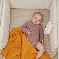 Baby Bed Bumper 60x120 - Velvet - Ecru -Fun with Mum Soldes bed bumper 3 1