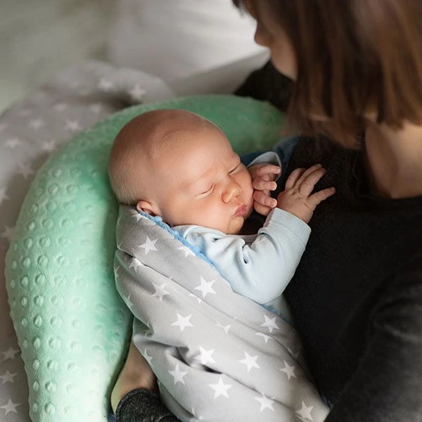 Breastfeeding Pillow - Dolphin - Mint 3 Breastfeeding Pillow - Dolphin - Mint – Image 3