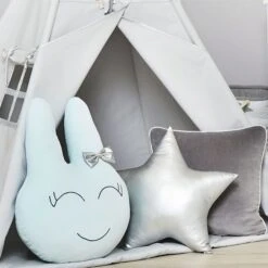 Bunny Pillow - Mint -Fun with Mum Soldes bunny mint 1