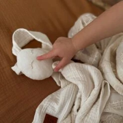 Króliczek Przytulanka - Ecru -Fun with Mum Soldes bunny muslin 2