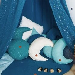 Bed Canopy + Floor Mat - Teal Blue -Fun with Mum Soldes canopy teal blue 1