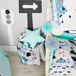 Pillow - Star Mint -Fun with Mum Soldes cartoon cars basket