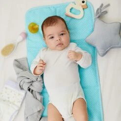 Bamboo Swaddle 2 Pack - Grey/Yellow -Fun with Mum Soldes changing mat 1