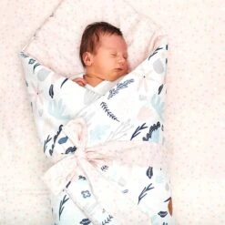 Bedsheet M - Colibri Flowers -Fun with Mum Soldes colibri flowers swaddle bag 2