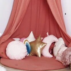 Bed Canopy - Coral -Fun with Mum Soldes coral