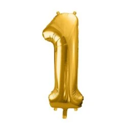 Foil Balloon Number 1 Large Gold