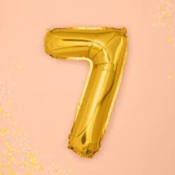 Foil Balloon Number 7 Large Gold -Fun with Mum Soldes cyfra7gold3