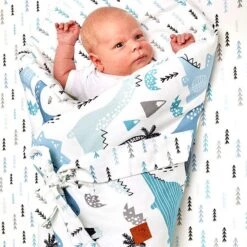 Swaddle Sleeping Bag - Love To The Moon -Fun with Mum Soldes dino swaddle bag 5
