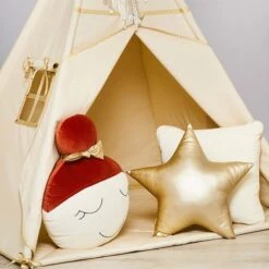 Doll Pillow - Ecru Lilac 6 Doll Pillow - Ecru Lilac -Fun with Mum Soldes doll brown 1