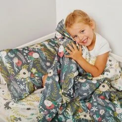 Junior Blanket L - Floral Blooming -Fun with Mum Soldes floral blooming bedding