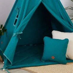 Teepee Tent + Floor Mat - Emerald -Fun with Mum Soldes funwithmum109 1