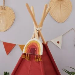 Teepee Tent - Brick Orange -Fun with Mum Soldes funwithmum119