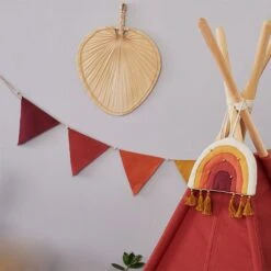 Teepee Tent + Floor Mat + Pillows - Brick Orange -Fun with Mum Soldes funwithmum121 1