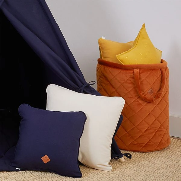 Teepee Tent + Floor Mat - Navy Blue 4 Teepee Tent + Floor Mat - Navy Blue – Image 4