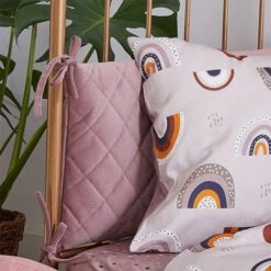 Baby Bed Bumper 70x140 - Velvet - Brown Mocca -Fun with Mum Soldes funwithmum171 4