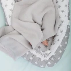 Knitted Blanket - Khaki -Fun with Mum Soldes funwithmum2 2