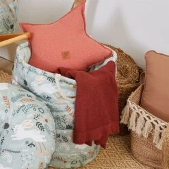 Knitted Blanket - Maroon -Fun with Mum Soldes funwithmum68 3