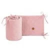 Baby Bed Bumper 70x140 - Velvet - Dusty Pink